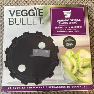 Veggie Bullet Tornado Spiral Blade. Never used. Still in original box.